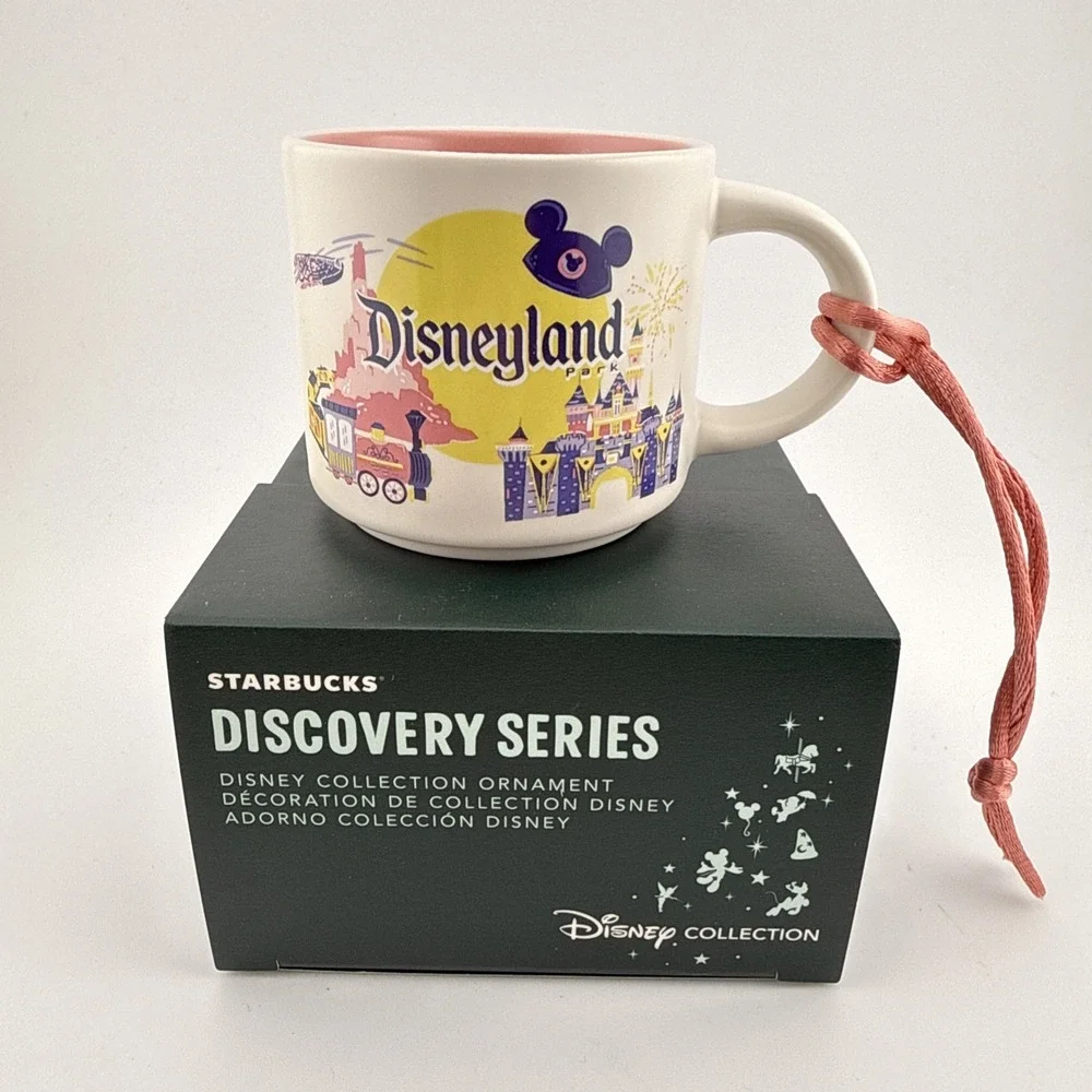 Starbucks x Disney Disneyland 2oz Espresso Mug Ornament Discovery Series & Bag E